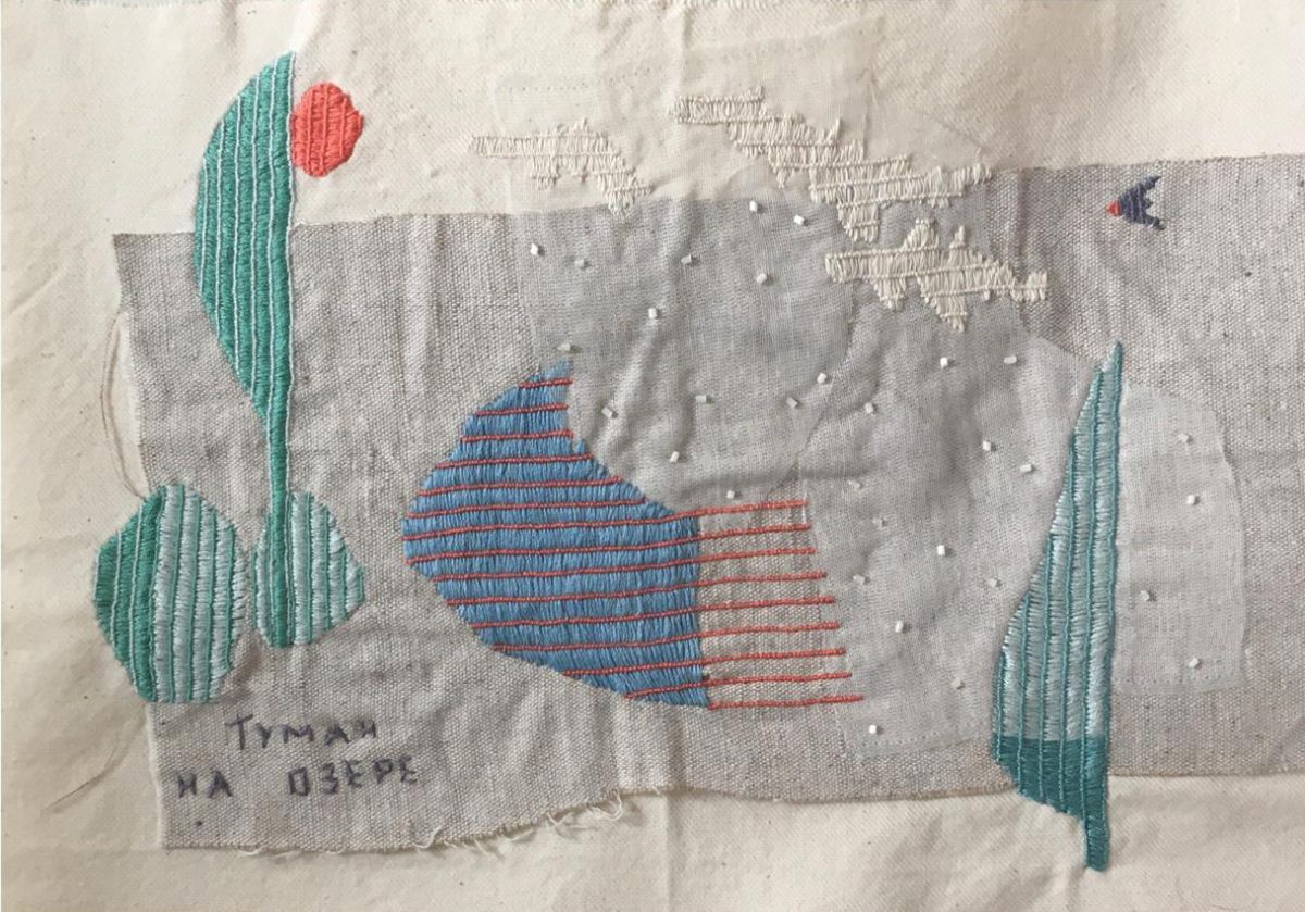 Туман на озере