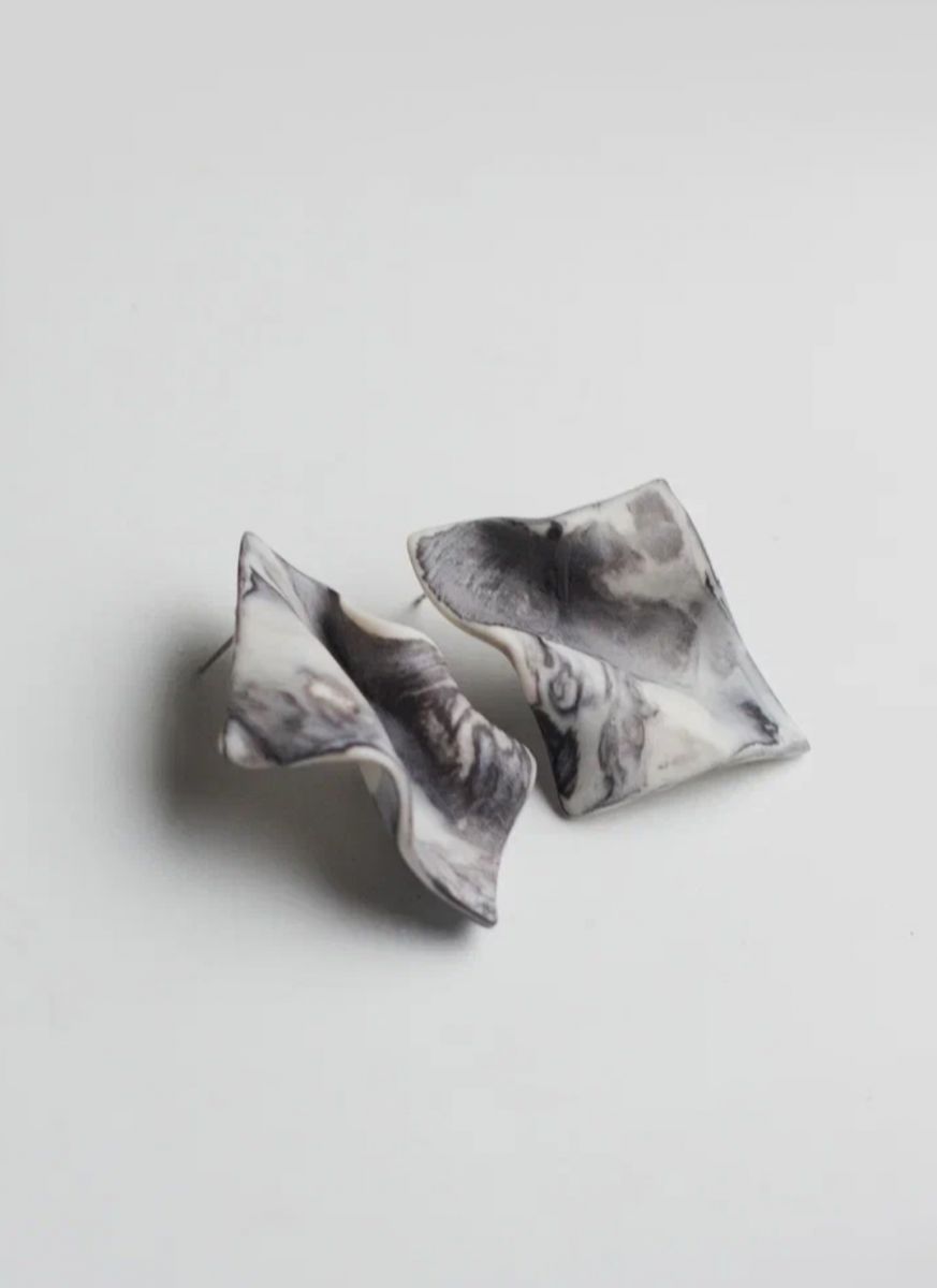 Серьги "Мрамор"